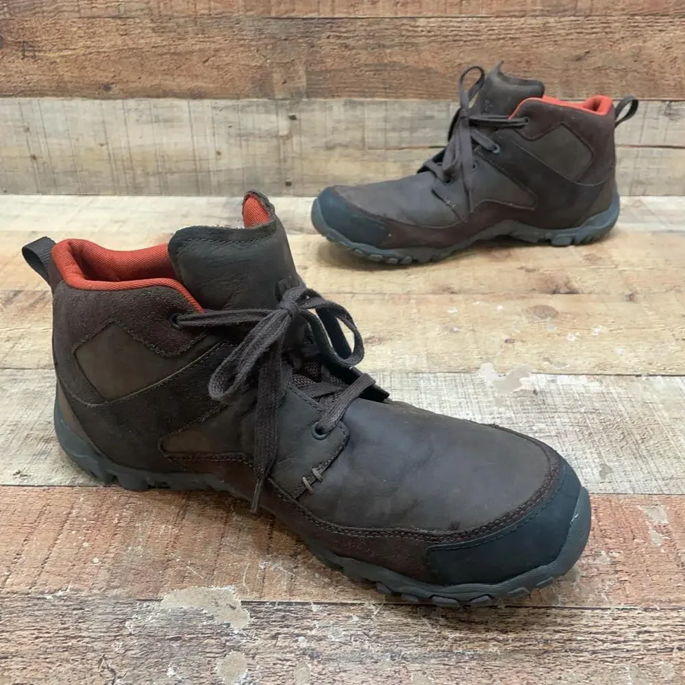 Merrell Boots Mens Size 13 Brown Nubuck Chukka Ankle Hiking Outdoor